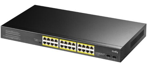 CUDY GS1028PS2 24-PORT GIGABIT POE+ SWITCH WITH 2 SFP PORTS 300W