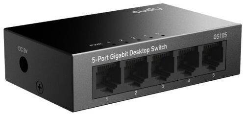 CUDY GS105 METALNI 5-PORT GBIT DESKTOP SWITCH, 5X RJ45 10/100/1000 (ALT. G1005) VER 4.0