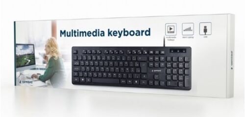 KB-MCH-04 * GEMBIRD MULTIMEDIJALNA TASTATURA, CHOCOLATE, USB, US LAYOUT, SLIM BLACK (399)