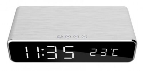 DAC-WPC-01-S GEMBIRD DIGITALNI SAT + ALARM SA BEZICNIM PUNJENJEM TELEFONA, SILVER