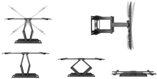 WM-80ST-02 GEMBIRD TV NOSAC OKRETANJE/TILT 37-80 VESA MAX.60X40CM, MAX 60KG, DRZAC