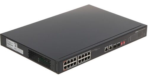 DAHUA POE SWITCH PFS3218-16ET-135W 16CH 2X10/100/1000 BASE-T(COMBO). 2X1000 BASE-X(COMBO).16X10/100