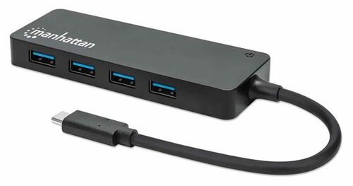 USB HUB USB-C --> 4X USB 3.2, BUS-POWERED, MANHATTAN 164924