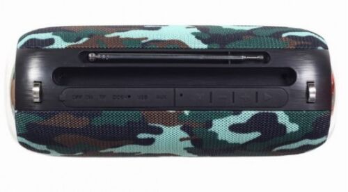 SPK-BT-17-CM GEMBIRD PORTABLE BLUETOOTH SPEAKER +HANDSFREE 2X5W, FM, USB, SD, AUX + ANTENA CAMO