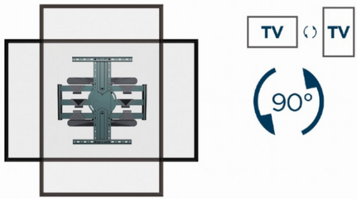 WM-80STR-01 GEMBIRD TV NOSAC ROTATE/TILT VESA MAX. 60X40CM 40-80 MAX.50KG