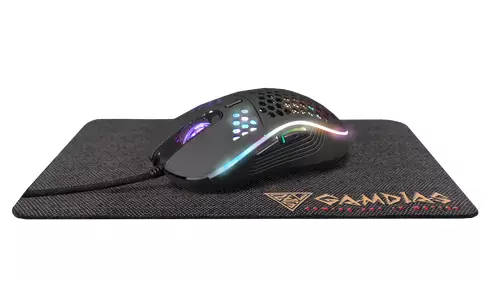 MIŠ + PODLOGA GAMDIAS ZEUS M4 12800 DPI USB