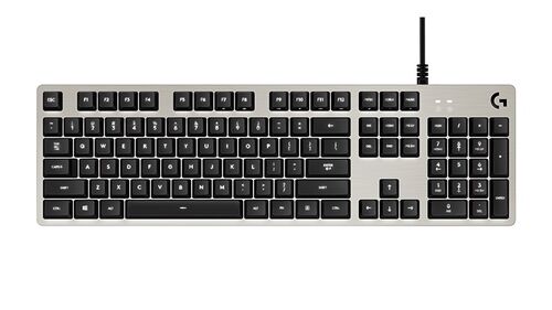 LOGITECH G413 MECHANICAL GAMING KEYBOARD SILVER US, USB