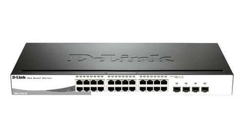 D-LINK SWITCH 24XGBPS SMART MANAGED POE 4XSFP DGS-1210-24P