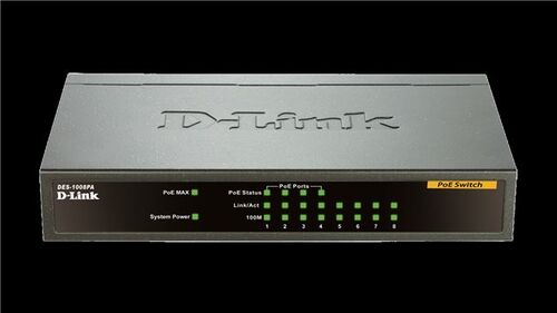 D-LINK SWITCH DES-1008PA POE 52W