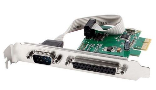 PEX-COMLPT-01 GEMBIRD COM SERIAL PORT+LPT PORT PCI-EXPRESS ADD-ON CARD, +EXTRA LOW-PROFILE BRACKET