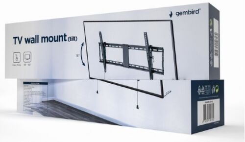 WM-90T-01 GEMBIRD TILT VESA MAX 80X40CM 43-90 MAX.70KG A