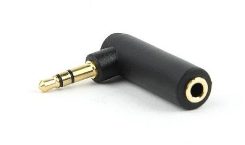 A-3.5M-3.5FL GEMBIRD 3.5 MM STEREO AUDIO RIGHT ANGLE ADAPTER, 90&#176;