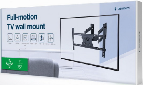 WM-75ST-02 GEMBIRD ROTATE/TILT VESA MAX. 60X40CM 32-75 MAX.45KG (UGAONI)