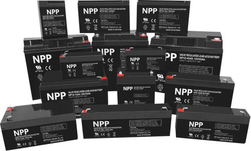 NPP NP12V-12AH, AGM BATTERY, C20=12AH, T2, 151X98X95X100, 3,3KG, BLACK