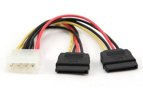 CC-SATA-PSY-0.3M GEMBIRD 2 XSERIAL ATA POWER SUPPLY KABL FLAT 30CM