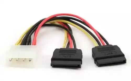 KABL MOLEX - SATA X2 30CM Ž/M GEMBIRD CC-SATA-PSY-0.3M