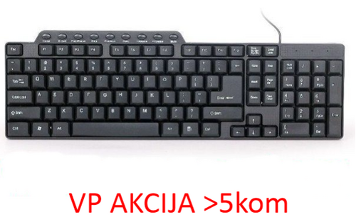 KB-UM-104 GEMBIRD MULTIMEDIJALNA TASTATURA US LAYOUT BLACK USB