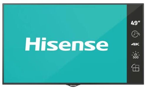 MONITOR HISENSE 49 INCA 49BM66AE 4K UHD 500 NITA DIGITAL SIGNAGE DISPLAY - 24/7 OPERATION