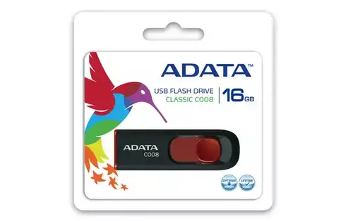 USB FLASH 16 GB ADATA 2.0 AC008-16G-RKD