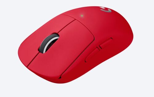 Logitech G Pro X Superlight Wireless Gaming Mouse, Red