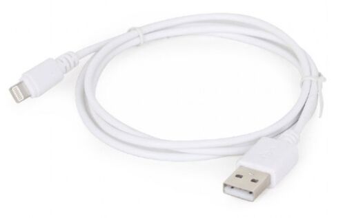 CC-USB2-AMLM-W-1M GEMBIRD USB 2.0 A-PLUG TO 8-PIN USB APPLE IPHONE CABLE 1M WHITE