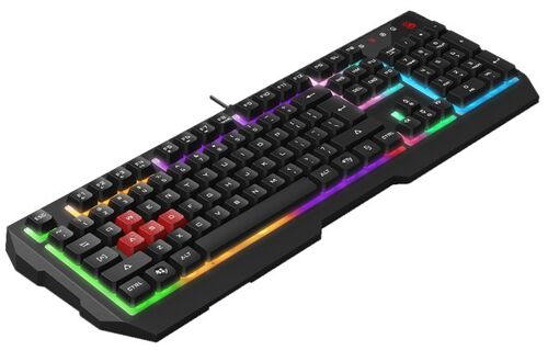 A4-B135N A4TECH BLOODY GEJMERSKA SVETLECA TASTATURA(NEON LED), BLACK, USB, US LAYOUT