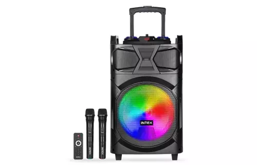 KARAOKE ZVUČNIK INTEX T-350 TUFB (DUAL) V5.1 TROLLEY FM/AUX/HDMI/USB/BT 5.1/2 X MIC/ DALJINSKI  60W