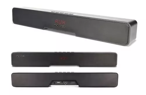 BLUETOOTH SPEAKER SOUNDBAR MICROLAB ONEBAR02 LED 2X15W/USB/HDMI/AUX/OPTICAL/COAXIAL CRNI