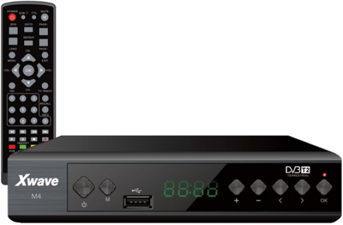 XVAWE DVB-T2 SET TOP BOX M4, LED/SCART/HDMI/USB, MEDIA PLAYER,METALNO KU&#263;I&#353;TE