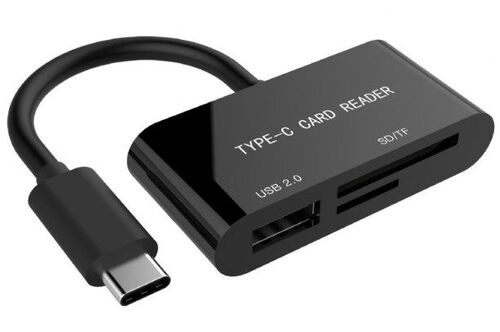 UHB-CR3-02 GEMBIRD USB TYPE-C SDXC CITAC KARTICA ZA MOBILNE TELEFONE I TABLETE