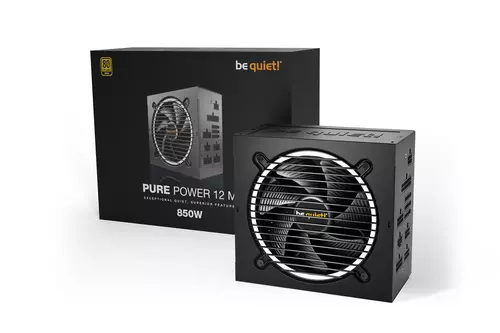 NAPAJANJE BE QUIET PURE POWER 12M 850W GOLD BN344 ATX3.0 MODULARNO