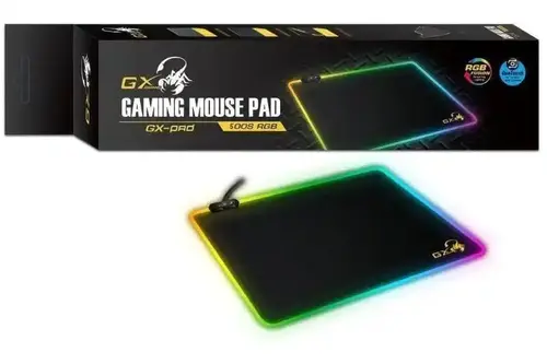 PODLOGA GAMING GENIUS GX-PAD 500S RGB BLACK USB 355X255 MM