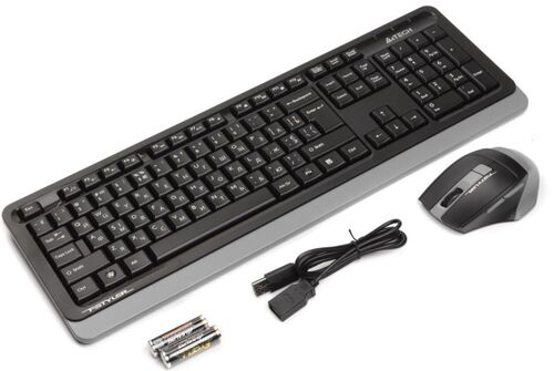 A4-FG1035 A4TECH FSTYLER BEZICNA TASTATURA YU-LAYOUT + BEZICNI MIS USB, GREY