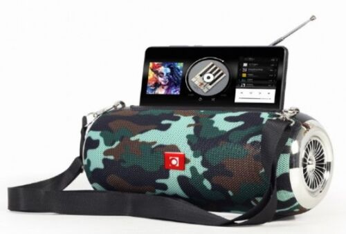 SPK-BT-17-CM GEMBIRD PORTABLE BLUETOOTH SPEAKER +HANDSFREE 2X5W, FM, USB, SD, AUX + ANTENA CAMO