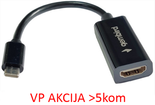 A-CM-HDMIF-03 ** GEMBIRD TYPE-C TO HDMI 11CM CABLE (ALT.A-CM-HDMIF-01, A-USB3C-HDMI-01 479)