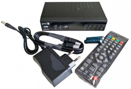 GMB-MAT-818T **DVB-T2 SET TOP BOX USB/HDMI/SCART/RF-OUT, PVR,FULL HD, H265, HDMI-KABL,(1434)