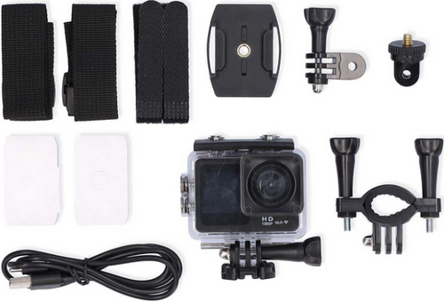 ACAM31BK DUAL SCREEN ACTION CAM WITH HD 1080P@30FPS RESOLUTION NEDIS