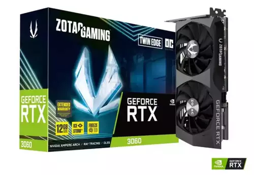 GRAFIČKA KARTA ZOTAC GAMING GEFORCE RTX 3060 TWIN EDGE 12GB 192 BIT 3XDP/HDMI