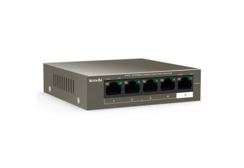 X-TENDA TEF1105P-4-63 * LAN 5-PORT 10/100 POE SWITCH RJ45 PORTS (2660) FO