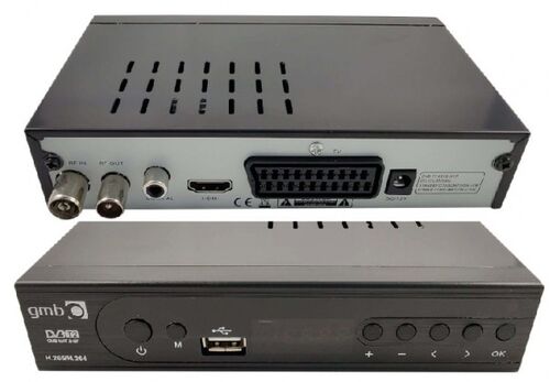 GMB-MAT-818T **DVB-T2 SET TOP BOX USB/HDMI/SCART/RF-OUT, PVR,FULL HD, H265, HDMI-KABL,(1434)