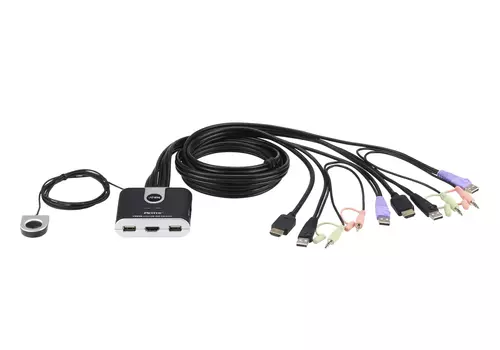 KVM SWITCH ATEN CS692 2-PORT USB/3XHDMI/6XUSB/3XAUDIO