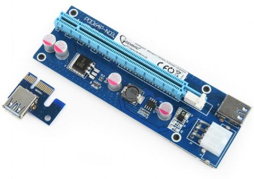 RC-PCIEX-03 GEMBIRD * PCI-EXPRESS RISER ADD-ON CARD, PCI-EX 6-PIN POWER CONNECTOR