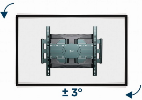 WM-80ST-01 GEMBIRD TV NOSAC OKRETANJE/TILT 40-80 VESA MAX.60X40CM, MAX 50KG, DRZAC