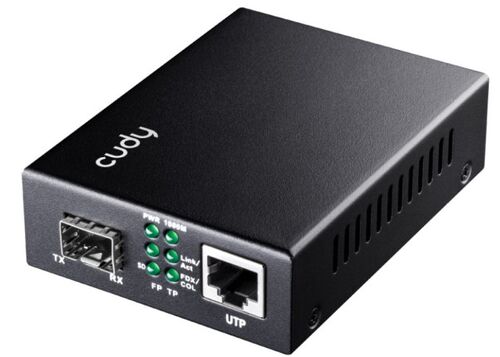 CUDY MC220 GIGABIT ETHERNET MEDIA CONVERTER 10/100/1000M SFP SLOT TO 10/100/1000M RJ-45