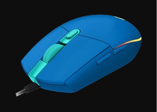 LOGITECH G102 LIGHTSYNC GAMING WIRED MOUSE, BLUE USB