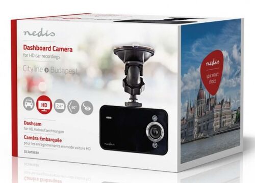 DCAM06BK DASH CAM, 720P@30FPS, 3.0 MPIKEL, 2,4 LCD, DETEKCIJA POKRETA, CRNA