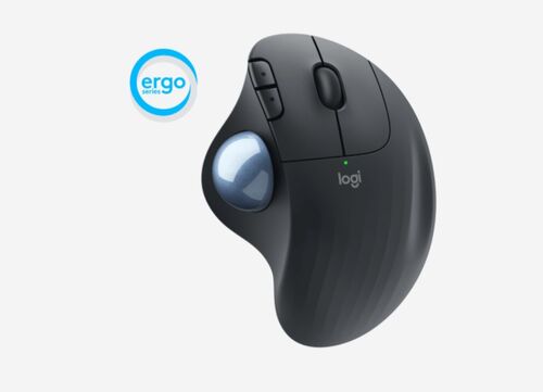 LOGITECH ERGO M575 WIRELESS TRACKBALL MOUSE, GRAPHITE