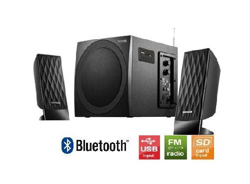 MICROLAB M300BT * DRVENI 2.1  38W RMS(14W,2X12W) SD, USB, FM, BLUETOOTH, BLACK, 3.5MM (4880)