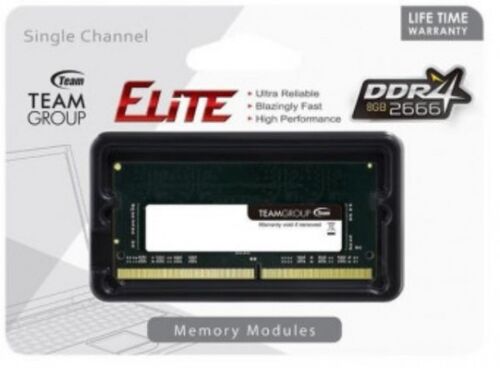 TEAMGROUP DDR4 TEAM ELITE SO-DIMM 8GB 2666MHZ 1.2V 19-19-19-43 TED48G2666C19-S01