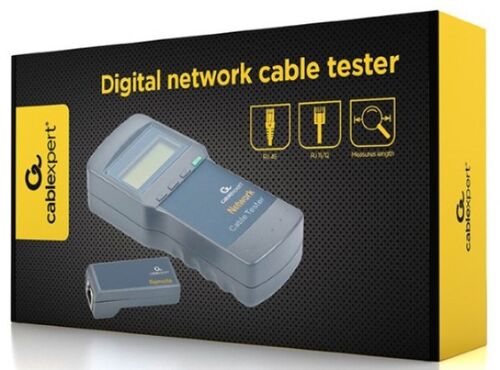 NCT-3 GEMBIRD DIGITAL NETWORK CABLE TESTER. SUITABLE FOR CAT 5E, 6E, COAXIAL, AND TELEPHONE CABLE